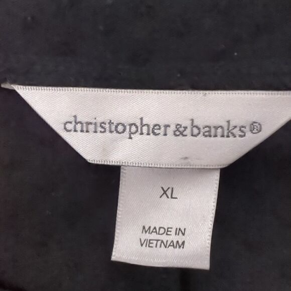 Christopher and Banks Black Swiss Blouse - Picture 5 of 6